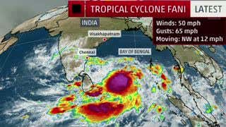 Tropical Cyclone Fani Threatening India