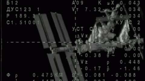 Russian Spaceship Docks with Orbiting Station