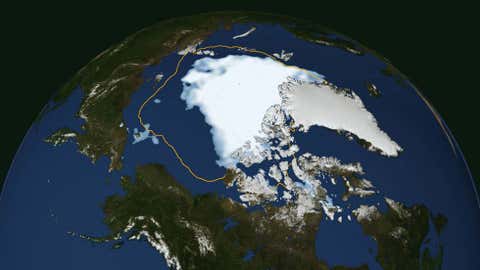 2014 Arctic Sea Ice Level One of the Lowest on Record